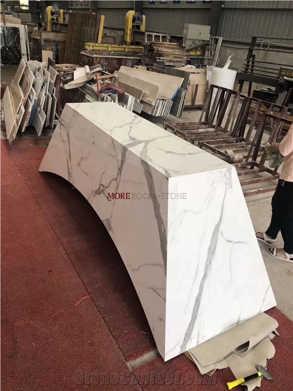 High End Art Design Cutting Shape Marble Table Top
