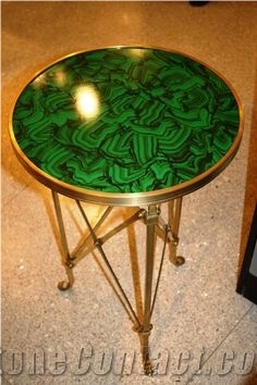Lightweight Malachite Green Marble Handmade Panels