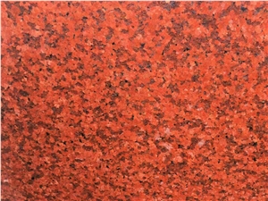 Dyed Red Granite Stone Slabs Tiles Wall Floor