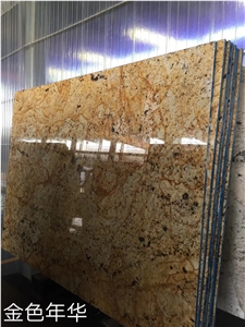Golden Leaf Granite Stone Slabs Tiles Wall Floor