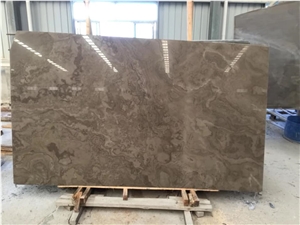 Landscape Grey Marble Stone Slabs Tiles Brown Wall