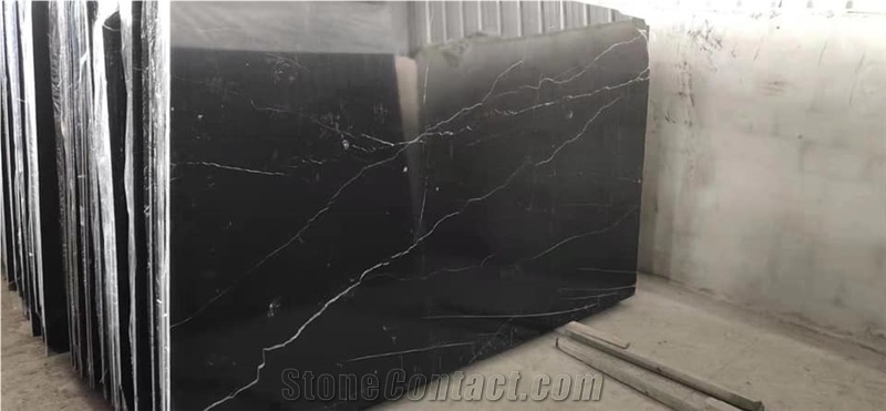Nero Marquina Marble Stone Slabs Tiles Wall Floor