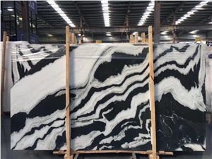 Panda White Marble Stone Slabs Tiles Wall Floor