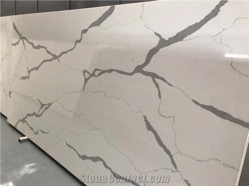 Quartz Marble Stone Slabs White Tiles Wall Floor