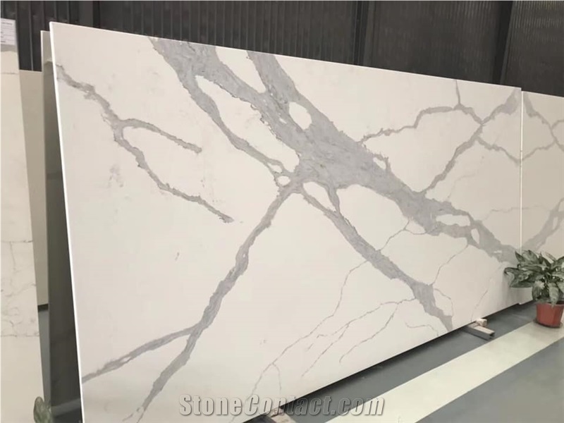 Quartz Marble Stone Slabs White Tiles Wall Floor