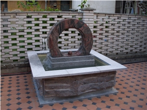 Stone Ring Fountain,Wheel Fountain