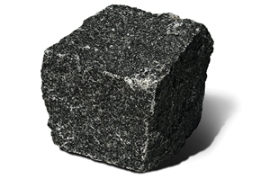 Black-Split Granite Cube Stone