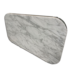 Italian Carrara White Marble Table Top