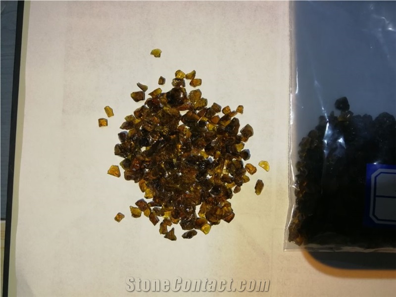 G03 Crushed Glass Glass Chips-Tea
