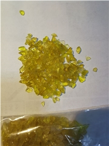 G08 Crushed Glass Quartz Chips-Yellow