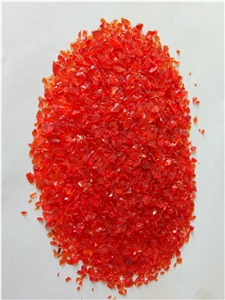 G09 Crushed Glass - Quartz Chips-Red