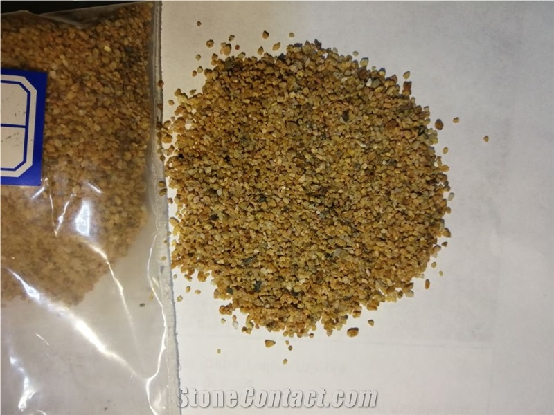 Gold Granite Crushed Stone Chips Aggregate