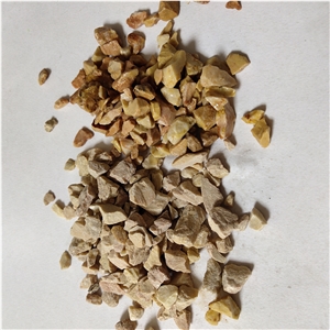 Golden Yellow Granite Crushed Stone Chips