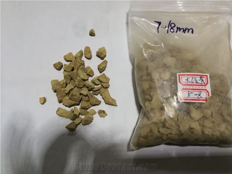 Grain Yellow Granite Crushed Stone Chips Aggregate