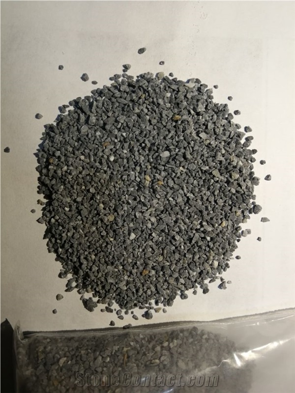 Grey Crushed Stone Chips for Terrazzo Concrete