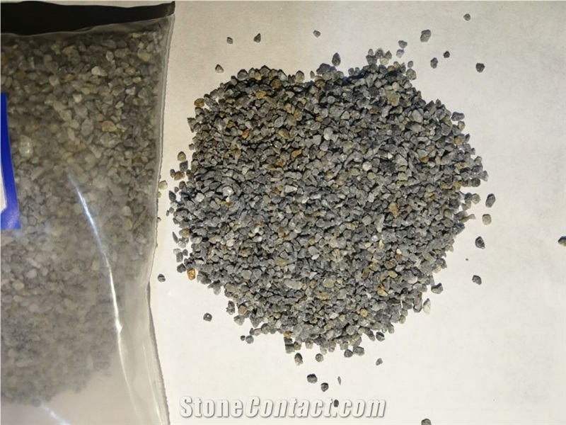Slate Gray Stone Chips for Terrazzo Concrete