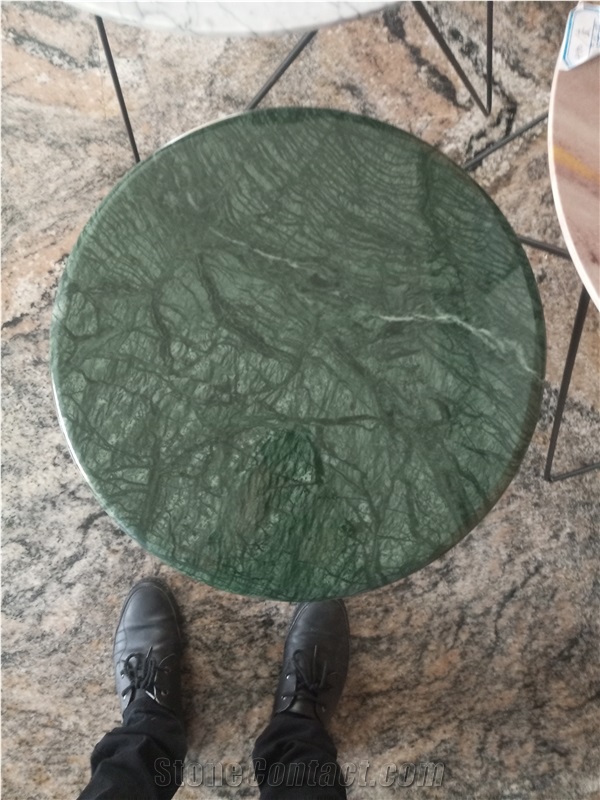 Verde Guatemala Dark Green Marble Table Top