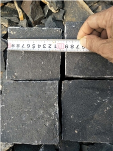 Zhangpu Black Basalt Black Granite Set Cobbles