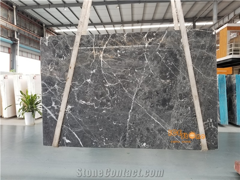 China Direct Factory Grey Marble Slabs Tiles