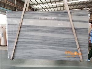 China Grey Wooden Marble Slabs Tiles