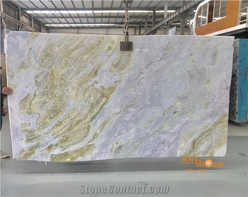 China Moon River Marble Slabs Tiles Transmitting