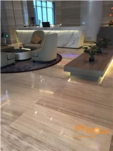 China White Wooden Marble Slabs Tiles