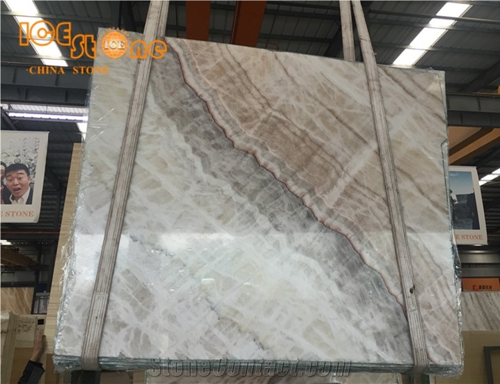 Chinese Beige Onyx Slabs Tiles