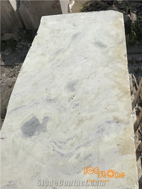 Chinese High Quality Light Jade White Marble Block