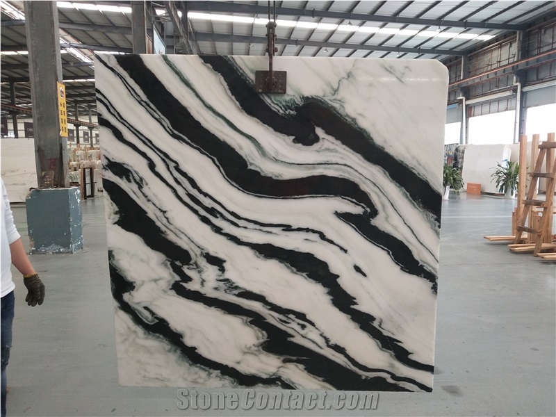Hot Sale Panda White Marble Slabs from Ice Stone
