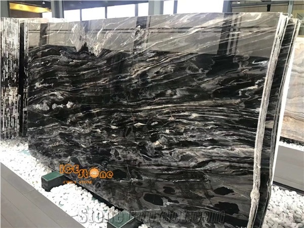 Mystic River/Balck Marble/China Quarry/Bookmatch