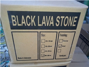Indonesia Black Lava Stone Premium Quality