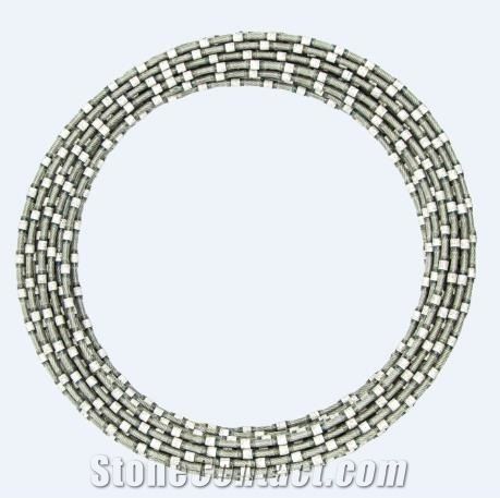 Diamond Wire with Plastic for Block Cutting