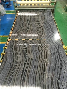 Ancient Wood Grain Marble Slabs/Zebra Black Marble