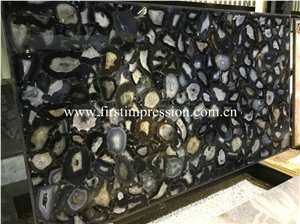 China Blue Agate Stone Slabs&Tiles/Gemstone