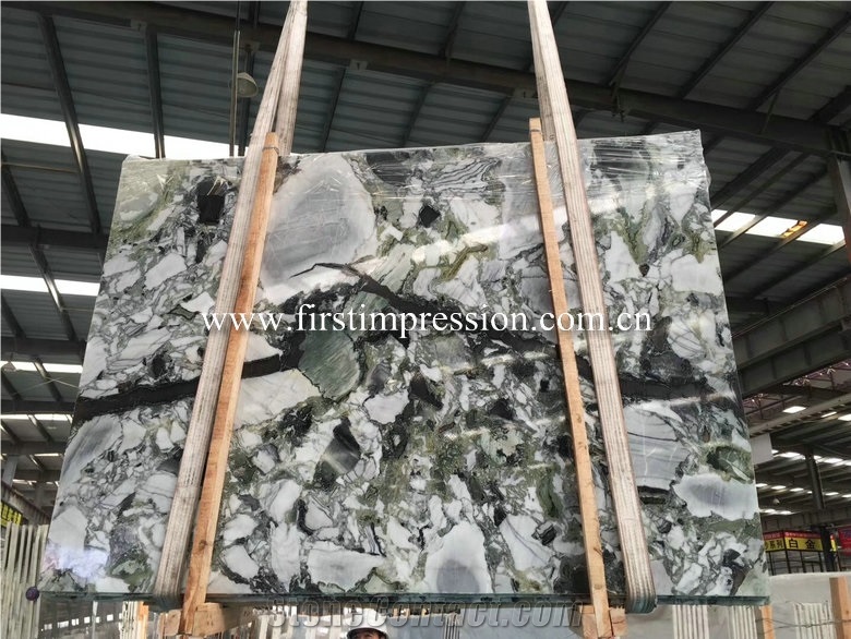 China Ice Jade Marble Slabs/White Beauty Marble