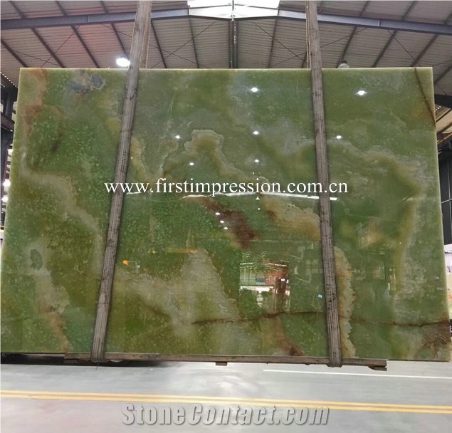 High Quality Green Onyx Slabs&Tiles for Walling