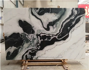 High Quality Panda White Marble Slabs&Tiles