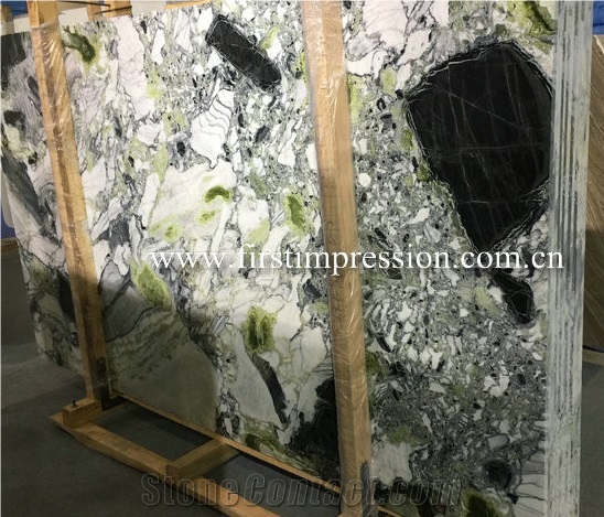 Hot Sale Ice Jade Slabs/White Beauty Marble Tiles