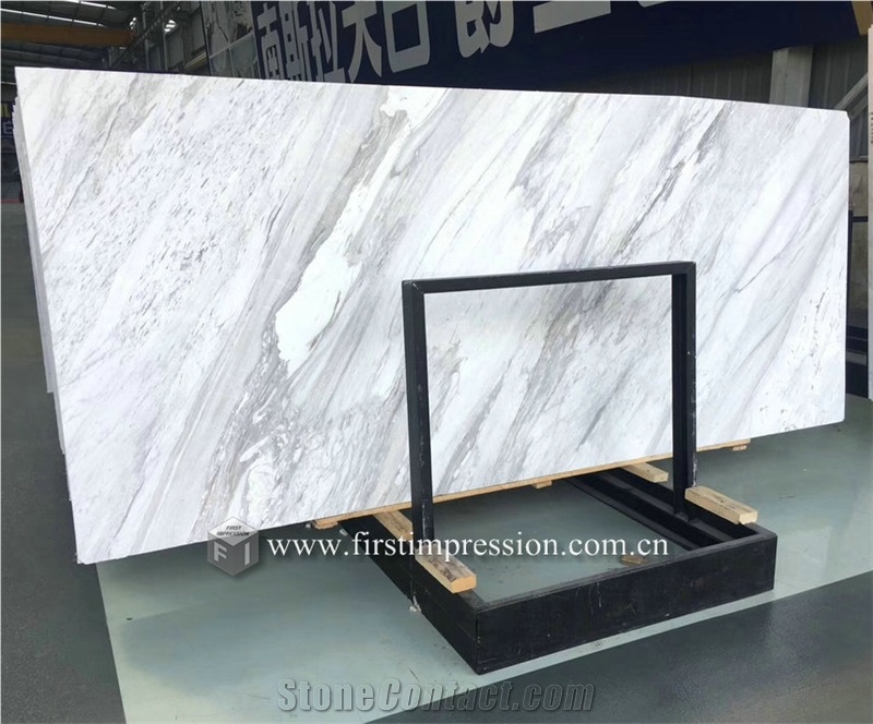 Luxury Volakas White Marble Slabs From China - StoneContact.com