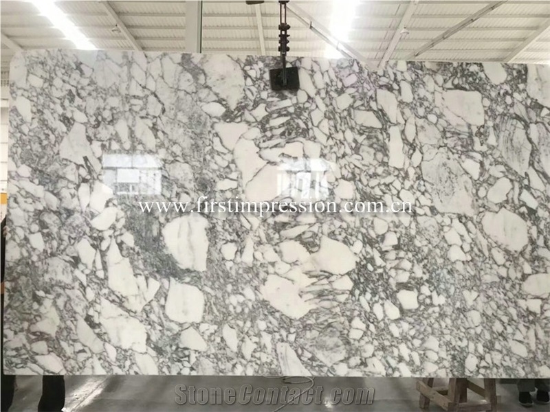 New Polished Arabescato Carrara Marble Slabs&Tiles