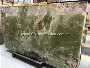 New Polished Green Onyx Slabs&Tiles for Walling