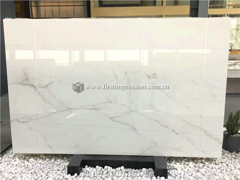 New Polished Lincoln White Marble Slabs for Wall