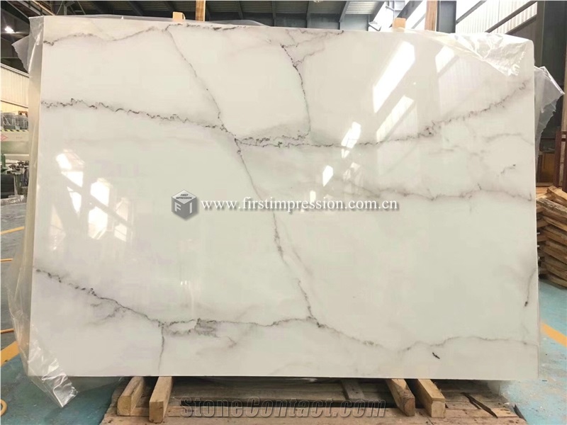 New Polished Lincoln White Marble Slabs for Wall