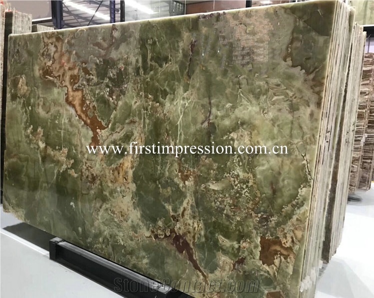 On Sale Green Onyx Slabs&Tiles for Walling