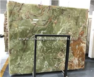 Pakistan Green Onyx Slabs&Tiles for Walling