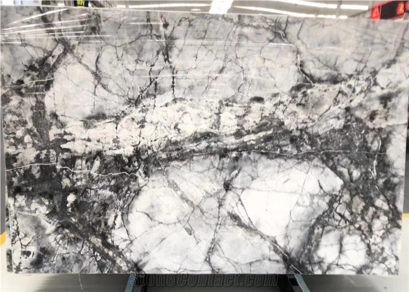 Invisible Grey Marble Slab
