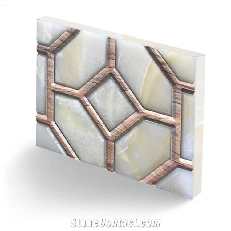 Crystallized Onyx Stone Alabaster Sheet