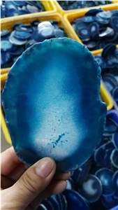 Decorated High Transparent Natural Agate Stone