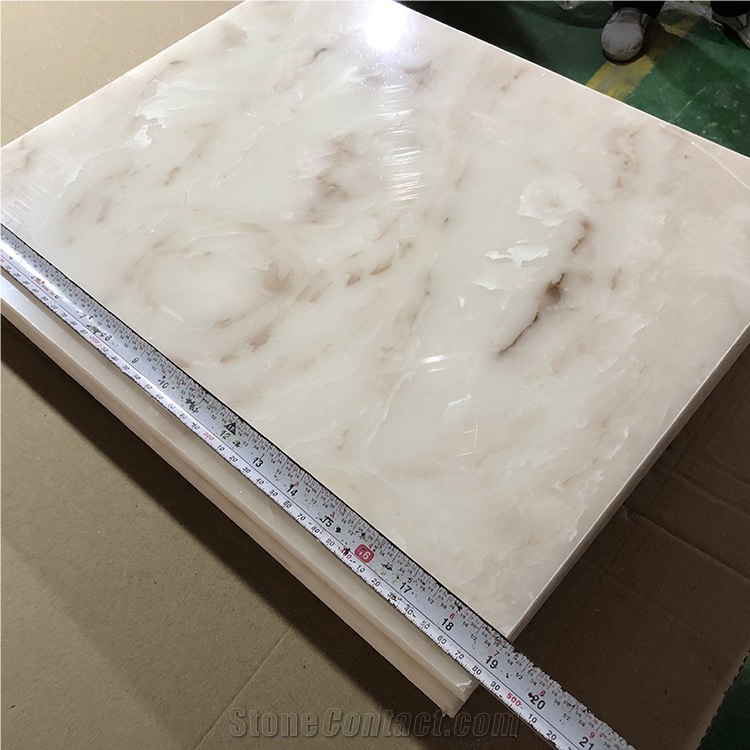 Faux Alabaster Resin Panel for Hotel Countertop