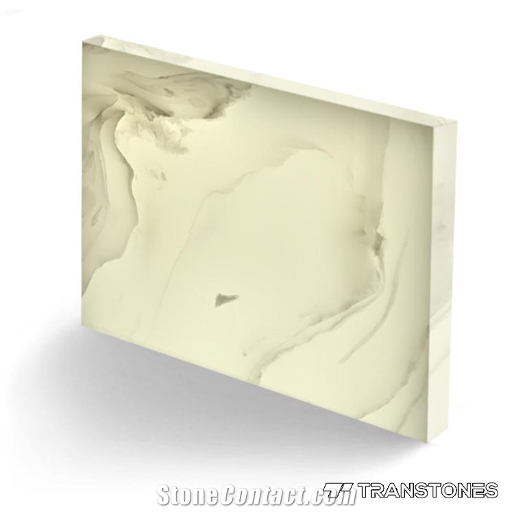 Faux Solid Alabaster Translucent Stone